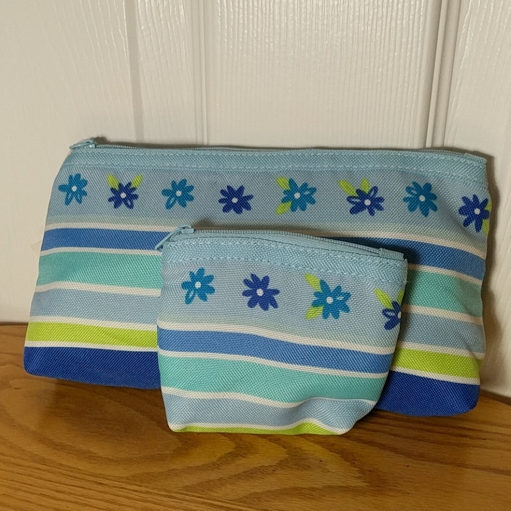 Two Hallmark cosmetic bags